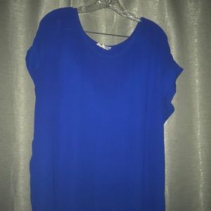 Sheer short sleeve blouse